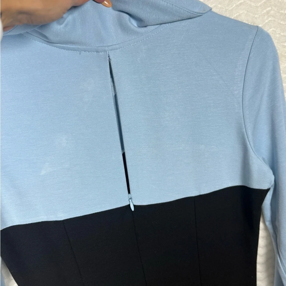 Retro beautiful sky blue half Sleeve Dress. Size S/M - Picture 9 of 11